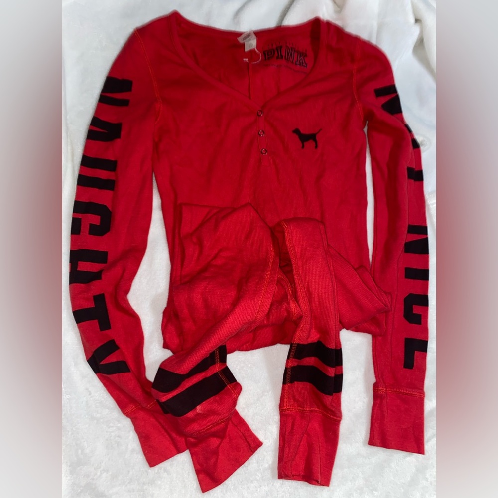 Pink Holiday Onsie: Naughty Not Nice